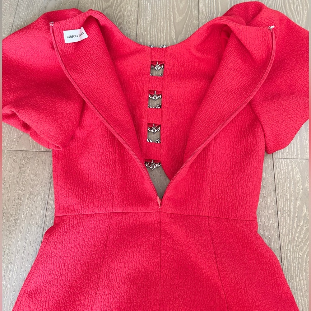 Rebecca Vallance Vibrant Red Mini Dress - Picture 13 of 16